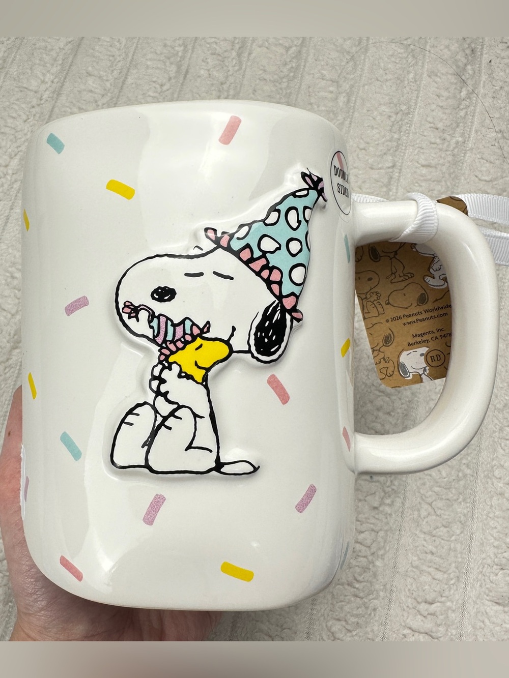 Rae Dunn Peanuts Birthday Mug